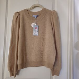 NWT - Antonio Melani Cashmere Puff Sleeve Sweater - Large